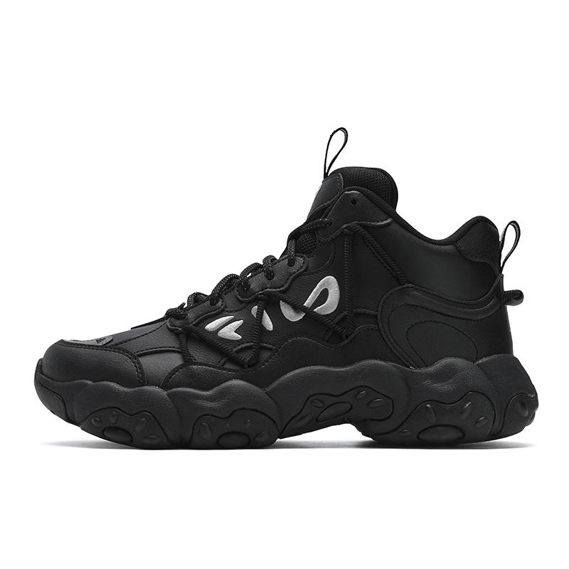 FILA Wear resistant And Lightweight Mid top Casual Shoes Men's Black