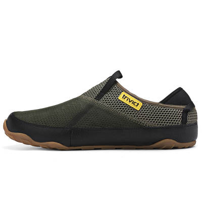 TriVict Built in Air Conditioners Cooling Sensation *Ice Silk Mesh Slip on Slip on Shoes Low top Casual Shoes Men's