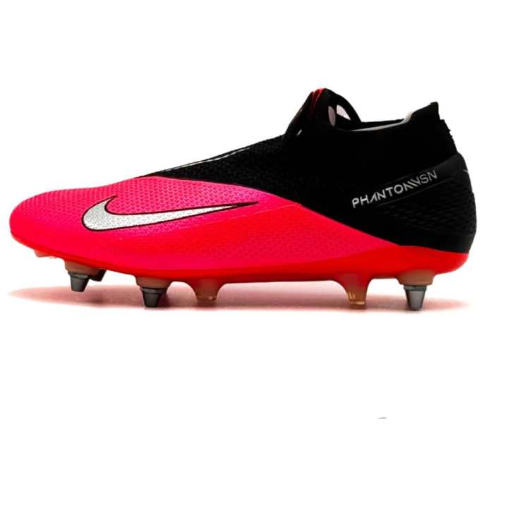 Nike Nike PHANTOM VSN 2 Comfortable And Lightweight Slip Resistant Abrasion Resistant Soccer Shoes Men's Red Black