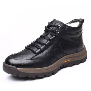 AIBAOLUO Versatile Fashion Trend Fleece Lined Casual Shoes Men's Black