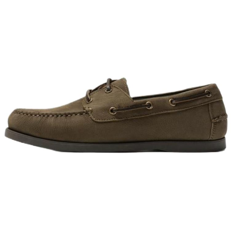 ZARA Boat Shoes Men's Green