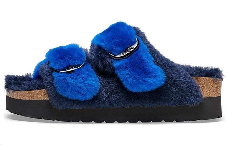 Birkenstock Massage Antibacterial Massage Antibacterial Slide Slippers Women's Blue Narrow