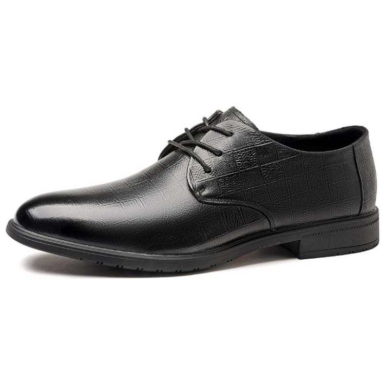 Spider King Cow Leather Dress Shoes Men's Black