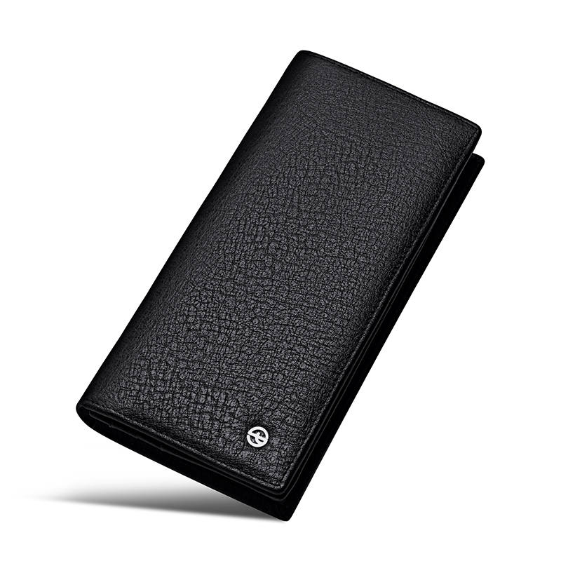 SEPTWOLVES SEPTWOLVES Cow Leather Business Suit Wallet Regular Men's Black