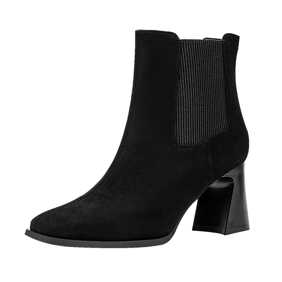 GUDIANFENGDU Short Chelsea Boots 7cm Women's