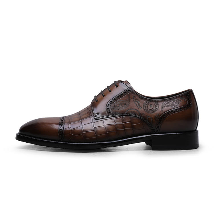 GOLDLION Dress Shoes Men's Brown
