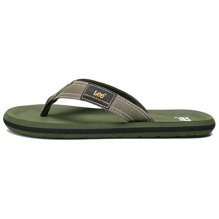 Lee Sunset 2.0 Slip Resistant Odor Resistant Quick Dry Abrasion Resistant Flip Flops Men's Olive Green