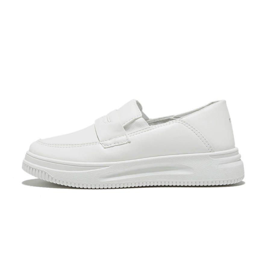 Medd Synthetic Leather Low top Casual Shoes Women's White
