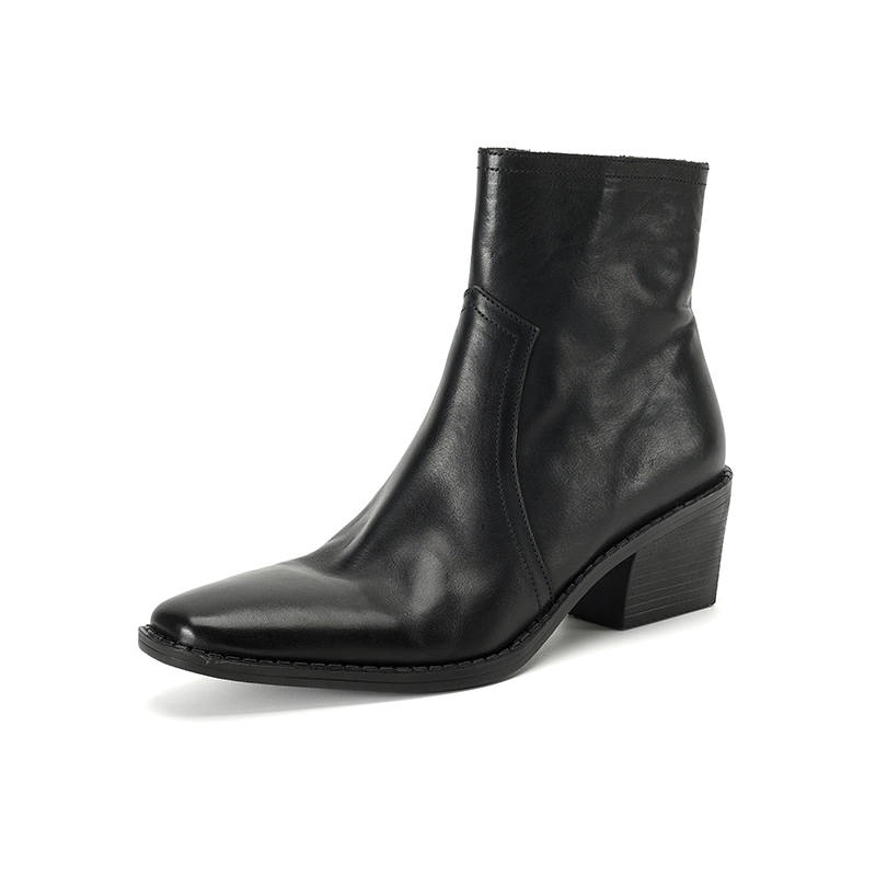 VANDEELEN Cow Leather Ankle Boots 5.5cm Women's