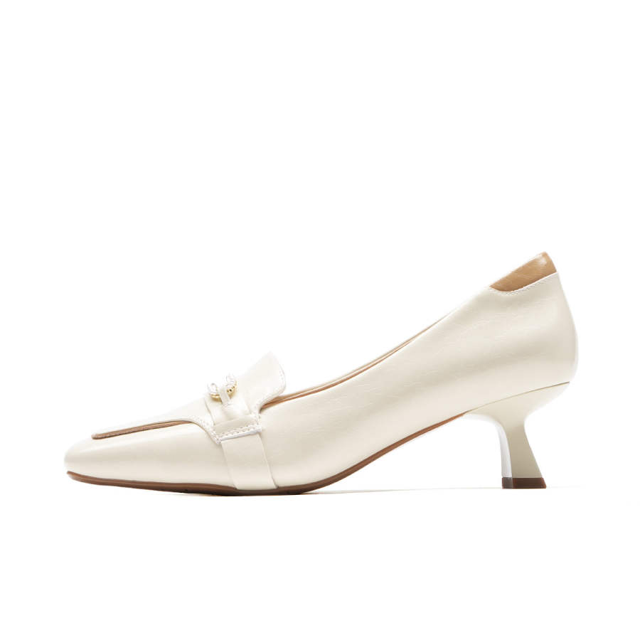 Chrisdien Deny Cow Leather Chunky Heel High Heels Women's