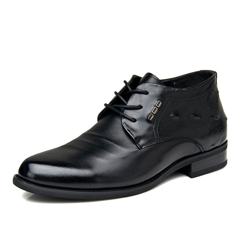SHUPATE Cow Leather Dress Shoes Men's Black