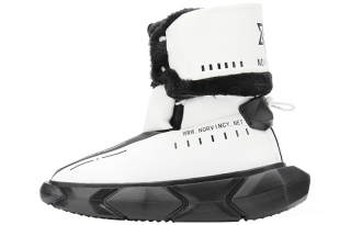 NORVINCY Snow Boots Unisex Black White