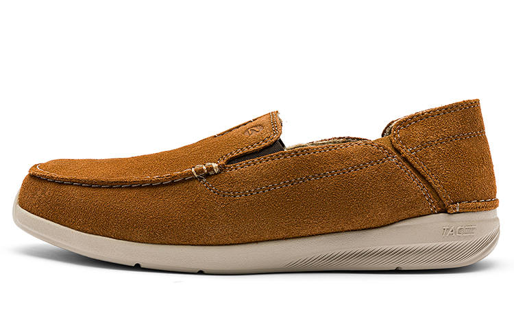 Clarks Casual Leather Shoes Men's Low Top Tan