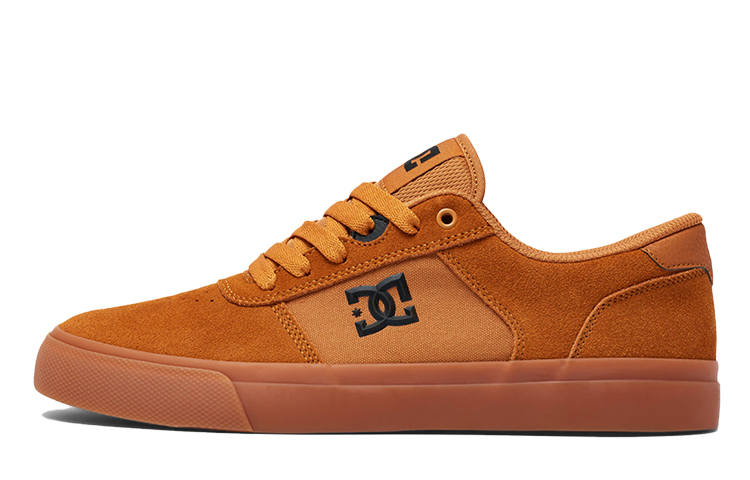 DCSHOES DC Shoes Teknic Slip Resistant Cushioning Abrasion Resistant Low top Skateboard Shoes Unisex Brown