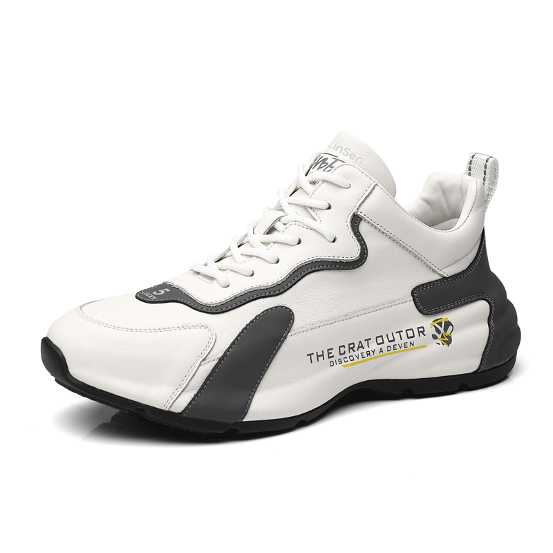 Mulinsen Cow Leather Mid top Casual Shoes Men's