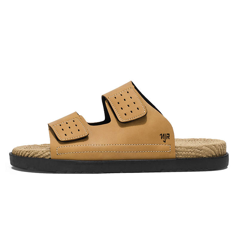 NANJIREN Slide Slippers Men's Black/Brown