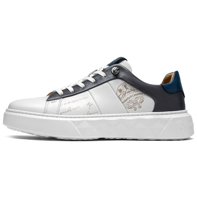 ROBERTA DI CAMERINO Low top Skateboard Shoes Men's White Blue