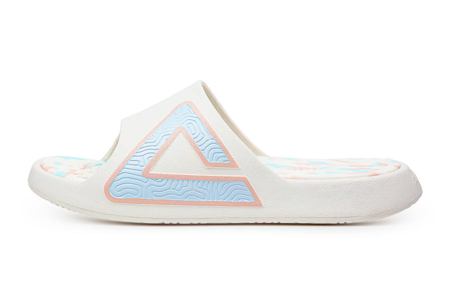 PEAK PEAK Slide Slippers Unisex Canvas White Pink