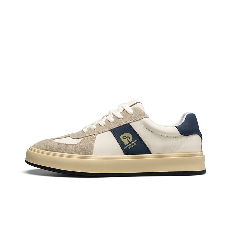 PARDASAUL PARDASAUL Cow Split Leather Casual Shoes Men's Ecru