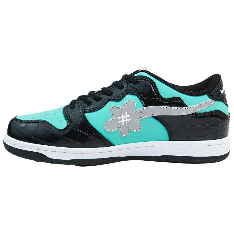 WATER THE PLANT Cow Leather Low top Skateboard Shoes Unisex Tiffany