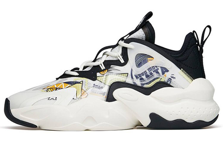 Anta Wei Feng Low top Casual Shoes Men's White Black Green