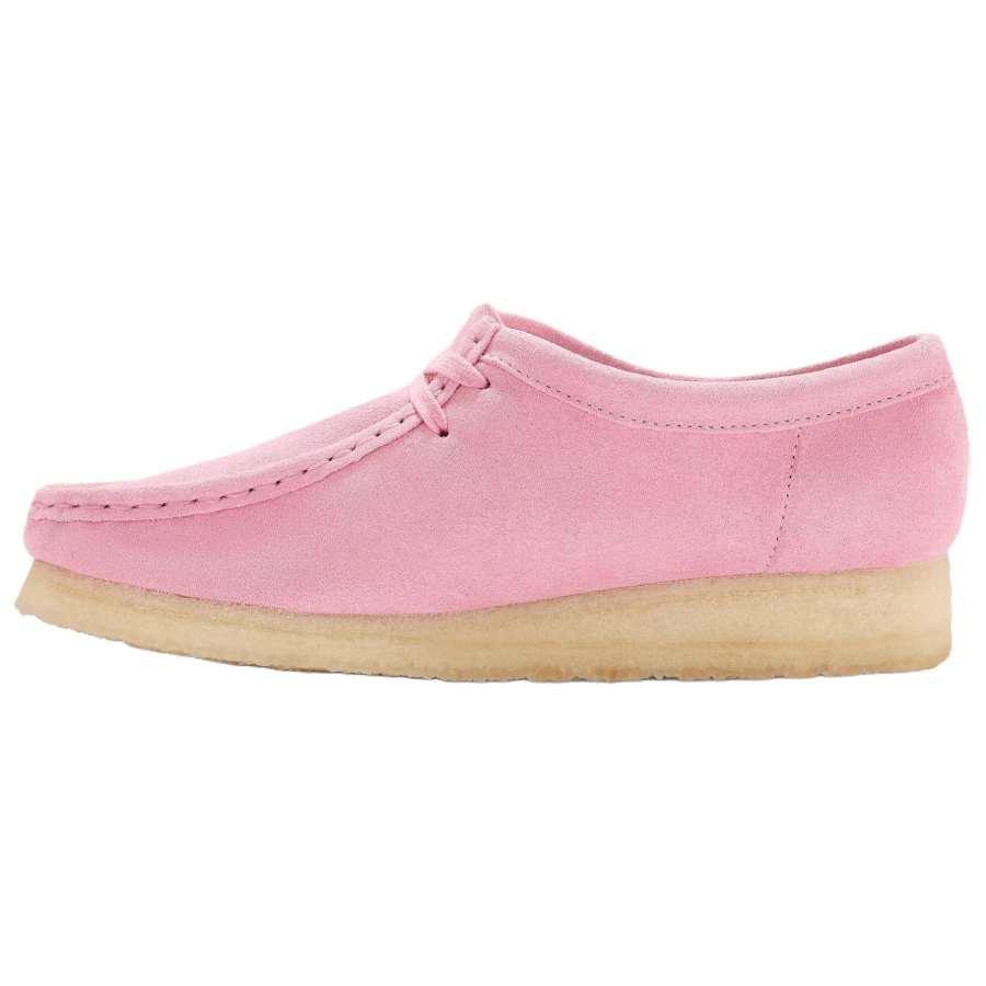 Clarks Wallabee Suede Low top Casual Shoes Women's Pink