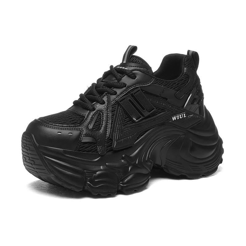 JINSITU Abrasion Resistant Support Height Increasing Low top Chunky Sneakers Women's
