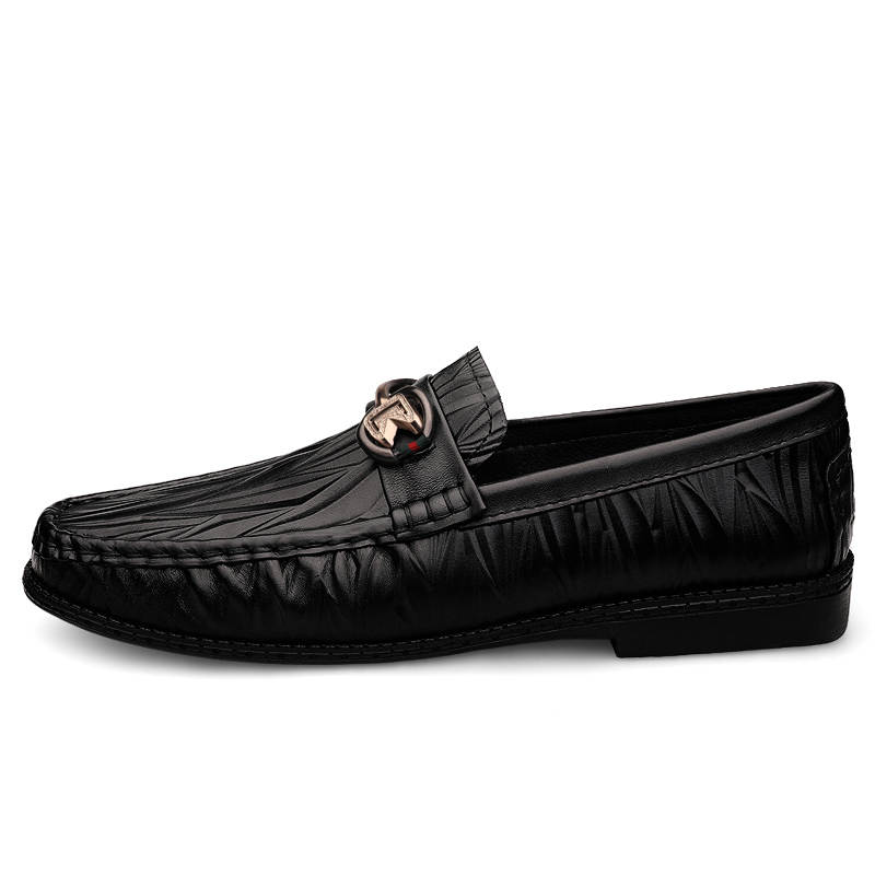 CKVUSAMG Top Grain Cow Leather Gommino Loafers Unisex