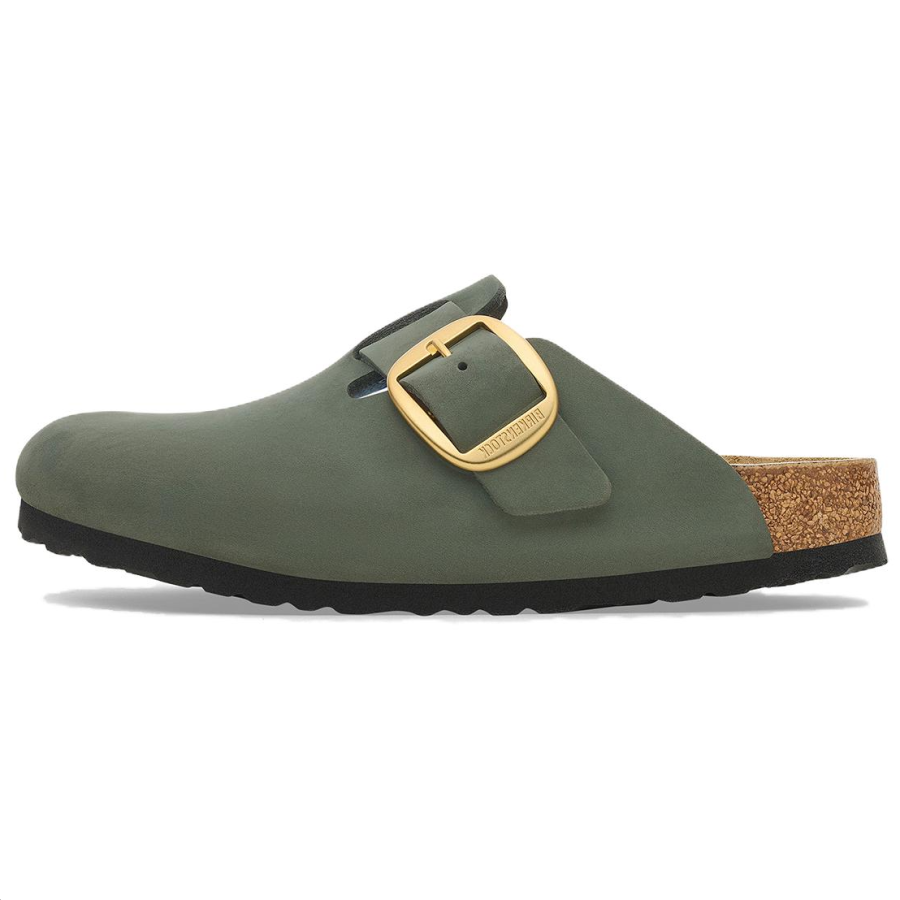 Birkenstock Boston Closed Toe Slippers Unisex Green Regular