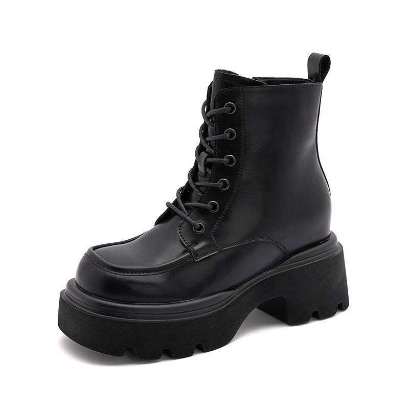 MILANLIANGE Short Combat Boots 6.5cm Women's