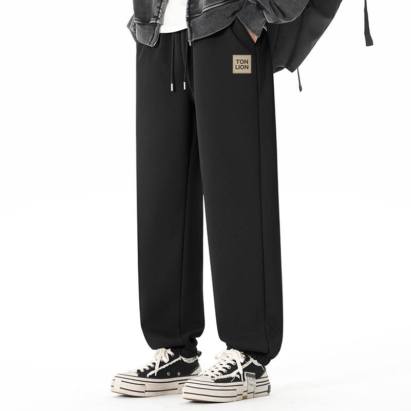Tonlion Casual Pants Unisex Thickened And Fleece Lined Cuffed Pants