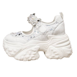Forest Princess Mary Jane Shoes Women's White