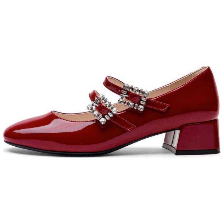TOOMANYSHOES Let's Dance Together Chunky Heel Mary Jane Shoes Women's