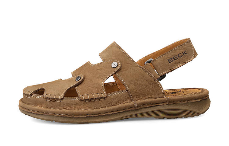 BECK Casual Shoes Men's Low Top Khaki/Yellow Brown