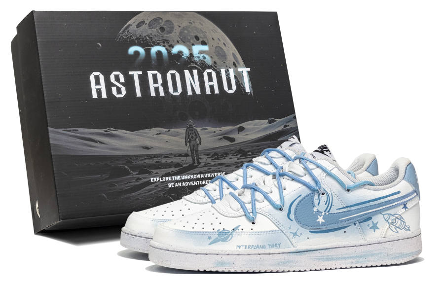 Nike Nike Court Vision 1 Great Journey West, Island Planet, Special Shoe Box Low top Skateboard Shoes Men's