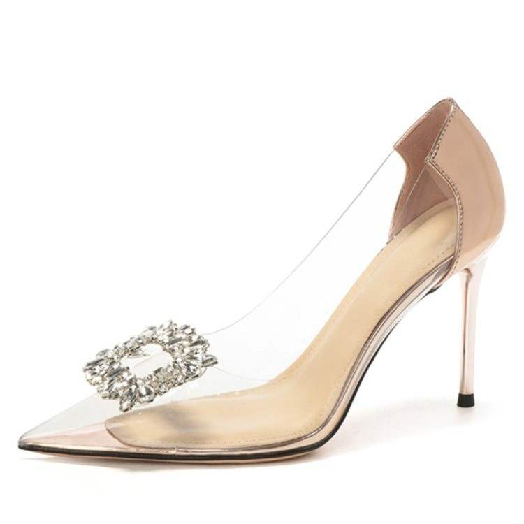Xingdiman Pu Slim Heel High Heels 8cm Women's