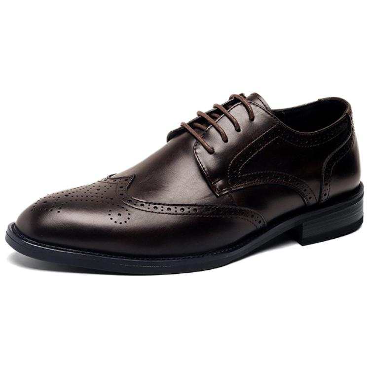 WEISHIBANGWEI Microfiber Leather Dress Shoes Men's