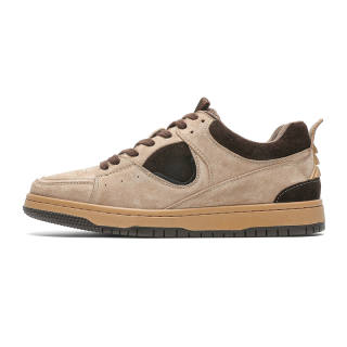 WANGJUE Suede Low top Skateboard Shoes Men's Brown