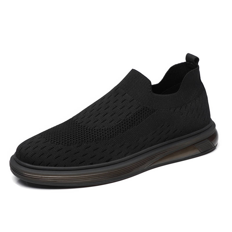 SENJIALUO Fabric Casual Shoes Men's Black