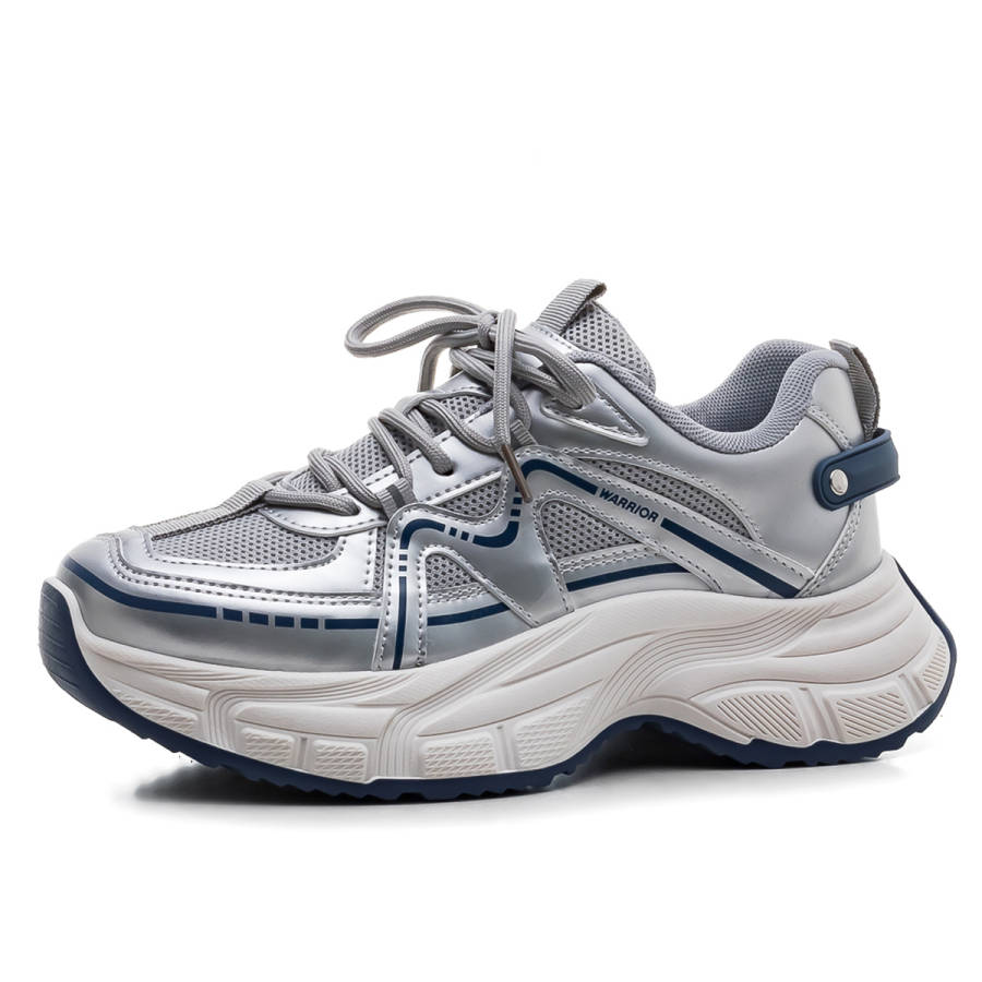 Warrior Casual Athletic Shoes Synthetic Leather, Mesh Cushioning, Wear Resistant Low top Casual Shoes Women's