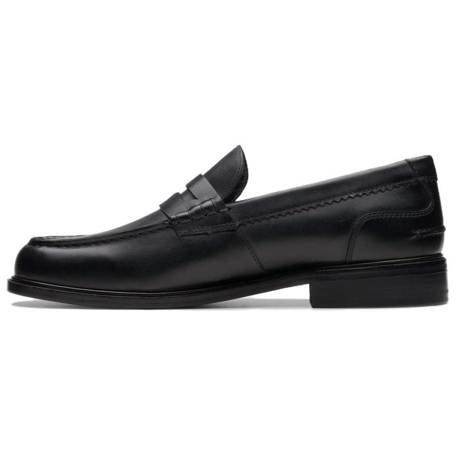 Clarks Clarks Leather Loafers Men's Black