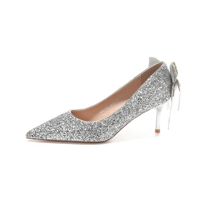 QITUMAUL Slim Heel High Heels Women's