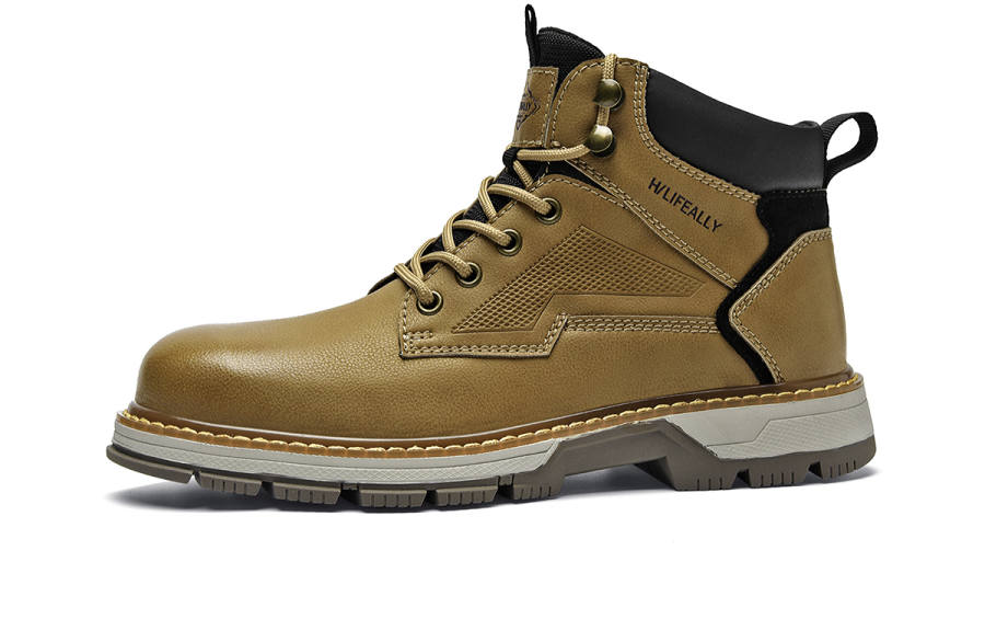 HLA HLA Combat Boots Men's Khaki/Yellow