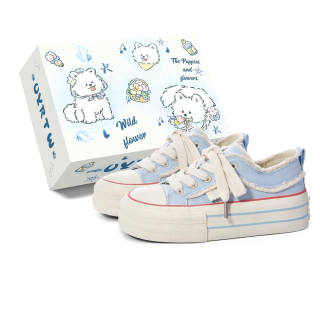 UYRTW Breathable Height Increasing Balance Breathable Height Increasing Balance Low top Canvas Shoes Women's