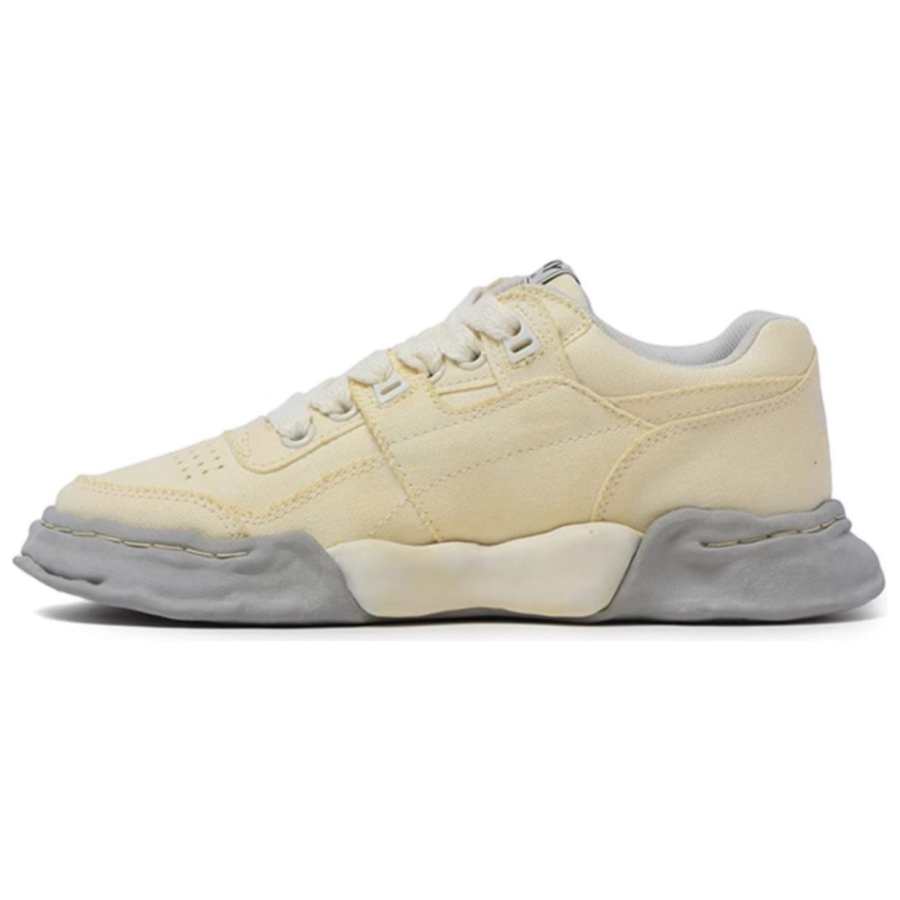 MIHARA YASUHIRO PARKER Slip Resistant Low top Skateboard Shoes Unisex Yellow