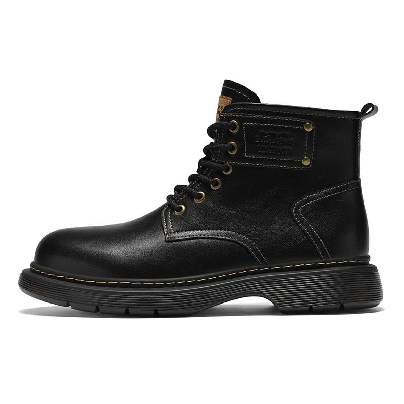 G.N.SHIJIA Short Combat Boots Men's Black