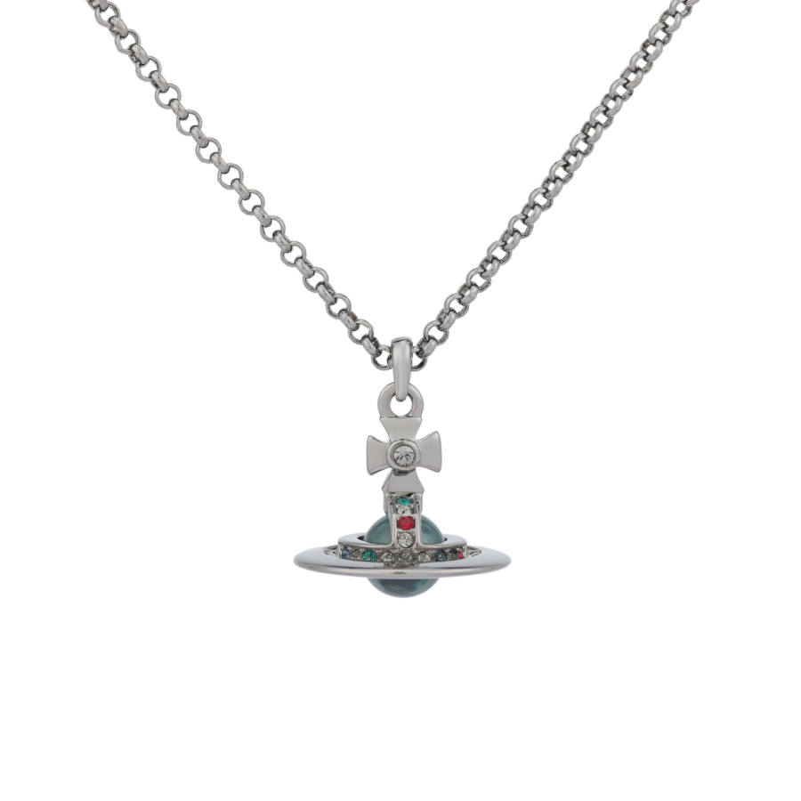 Vivienne Westwood Brass Necklaces Women's Mint Green/Gunmetal Gray