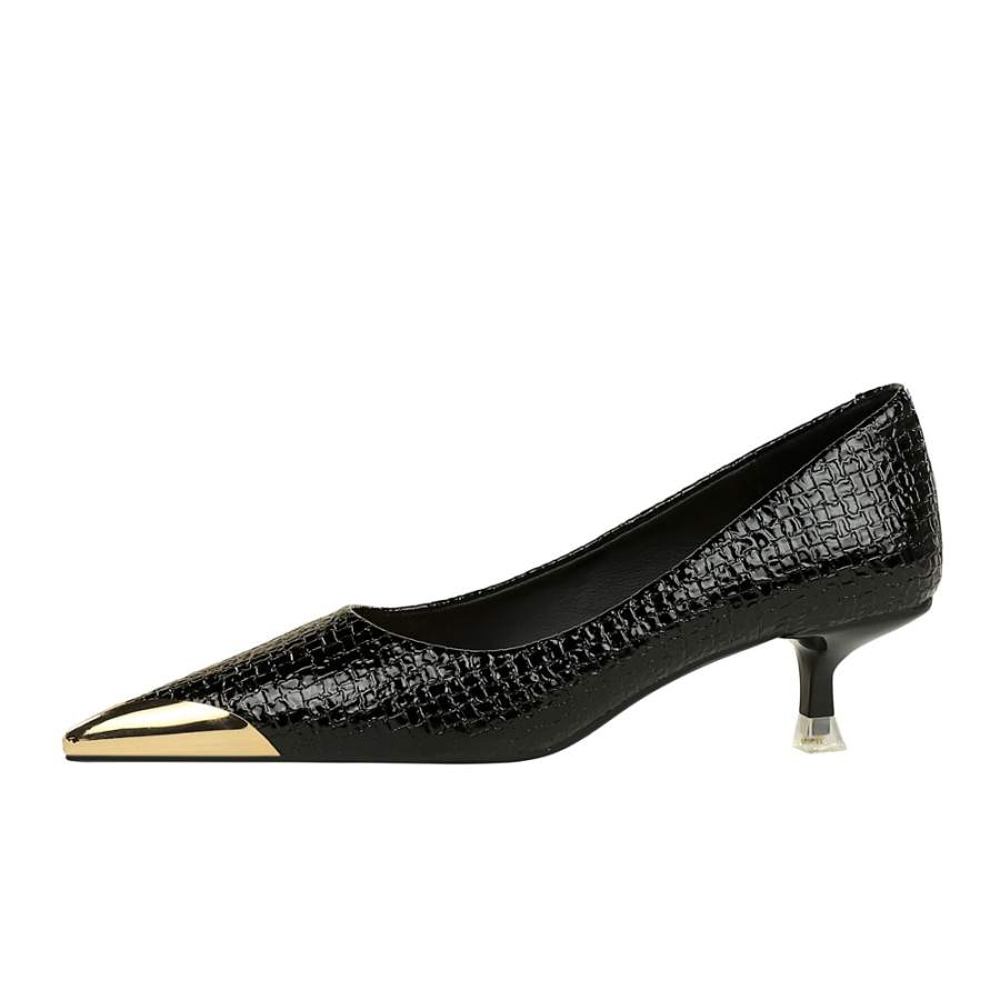 QITUMAUL Patent Leather Slim Heel High Heels Women's