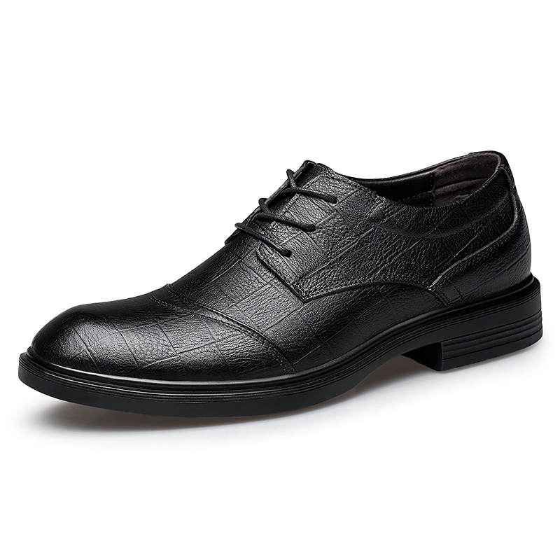GONGNIULEITING Top Grain Cow Leather Dress Shoes Unisex