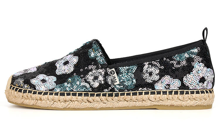 Joy&Mario Espadrilles Women's Black/Silver/Champagne